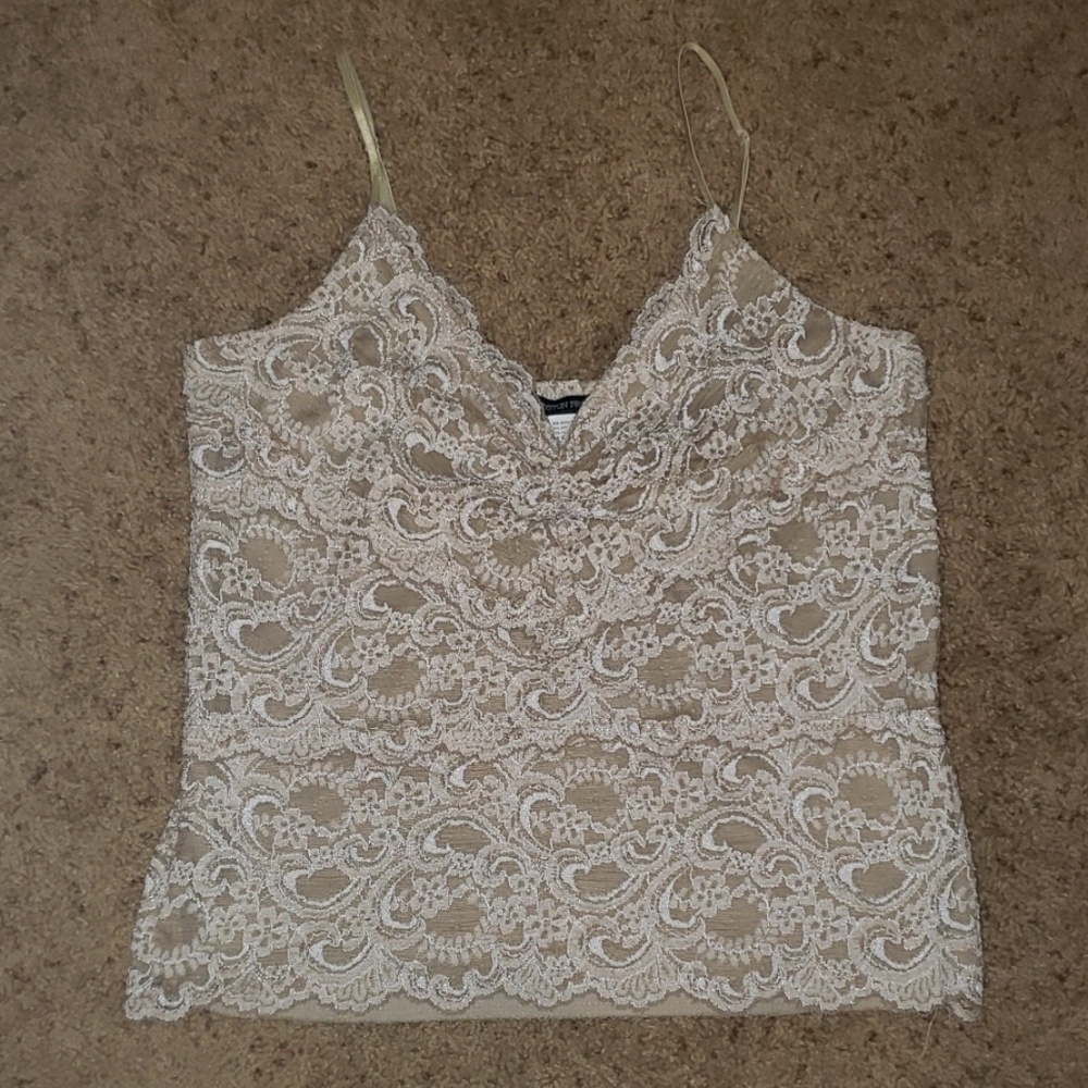 Boston Proper Speghetti Strap Lace tank Size M